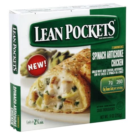 Lean Pockets Culinary Creations Spinach Artichoke Chicken 2 Ct