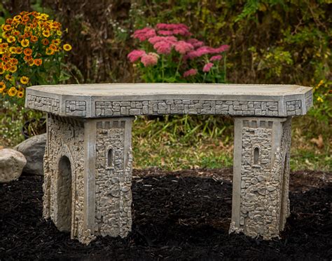 These are sure to give your outdoor space a makeover and elevate. 34" Concrete Curved Garden Bench