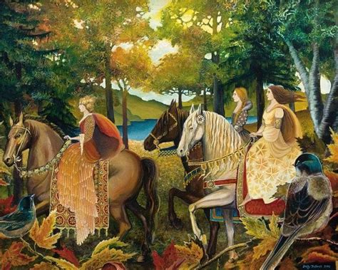 Autumn Riders A Print From The Original Painting By Emily Balivet