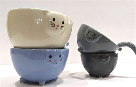 White Cat Ceramic Measuring Cups Buy Ceramic Measuring Cupscat