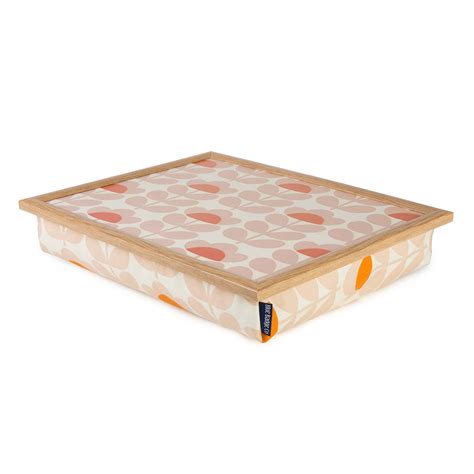 Bean Bag Cushioned Lap Tray In Orla Kiely Sweet Pea By Blue Badge Co