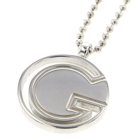 Gucci Necklace Round G Ball Chain Silver925 K00711105 Ebay