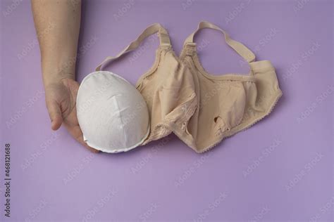 Breast Prosthesis Before Inserting It Into The Special Bra Breast Prosthesis And Post Surgery