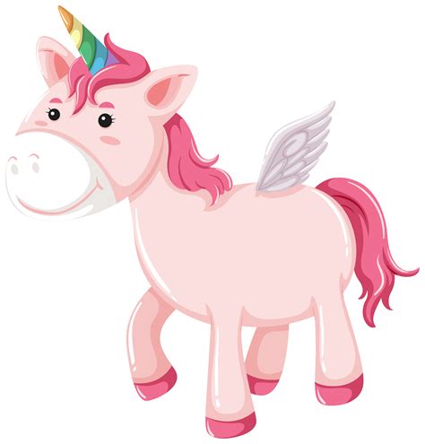 A Pink Unicorn Character 298432 Vector Art At Vecteezy