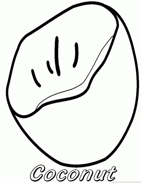 Fun, easy & free to print. Coconut Coloring Pages