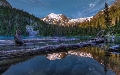 Nature Lake Reflection Mountain Hdr Wallpapers Hd Desktop And
