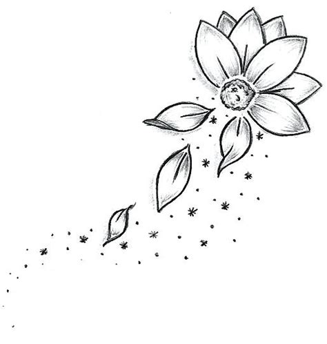 A tattoo stencil can help you transfer a challenging design from paper to your body with less chance of error than free form drawing on the skin. flower tattoo stencils new in small templates | Flower ...