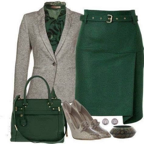 What To Wear With Dark Green Skirt Ideas Green Skirt Green Pencil