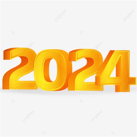 Happy New Year 2024 Gold 3d Rendering Hd Image Free Happy New Year