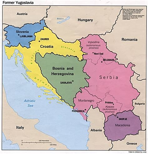 Former Yugoslavia Maps Perry Castañeda Map Collection Ut Library Online