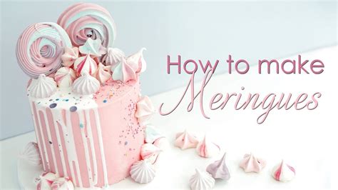 When making swiss or italian meringue, make sure it is whisked until cooled to room temperature. How to make Meringues to decorate your cakes - Meringue ...