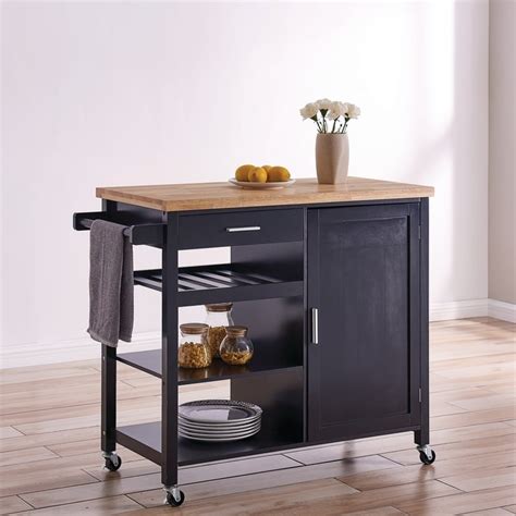 Check spelling or type a new query. BELLEZE Wood Top Multi-Storage Cabinet Rolling Kitchen ...