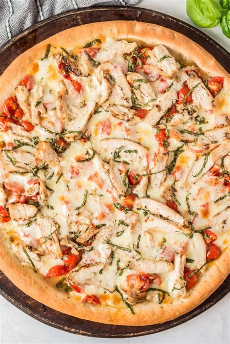 Chicken Margherita Pizza From Scratch Easy Chicken Recipes