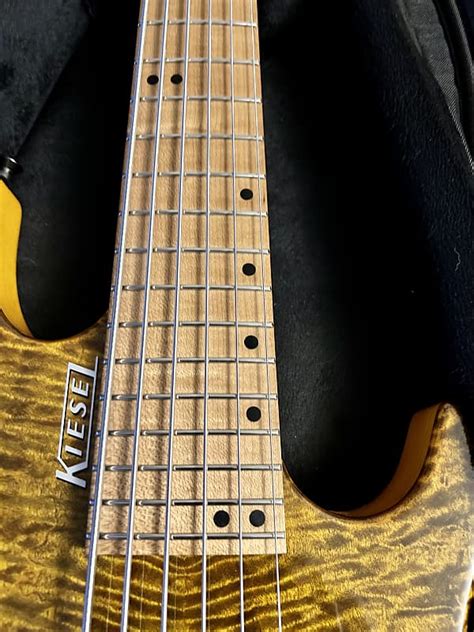 Kiesel Osiris 6 String Bass 2021 Deep Yellow Over Flame Reverb