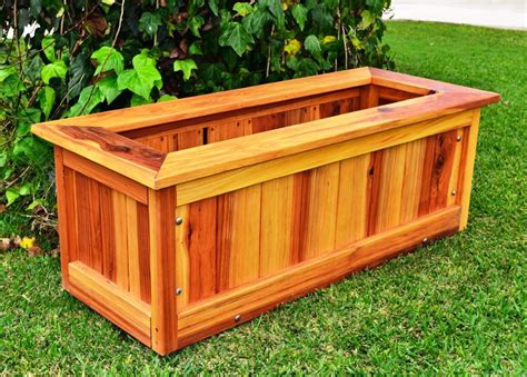 Build Cedar Planter Box How To Build A Diy Tapered Cedar Planter