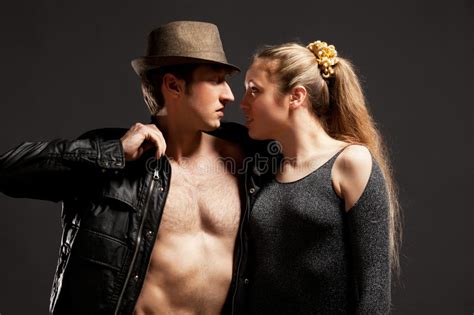 Portrait Of A Passionate Couple Stock Image Image Of Casual Face