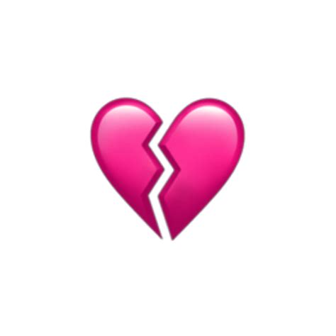 Pink Broken Heart Emoji Overlay Sticker By Boyfandom