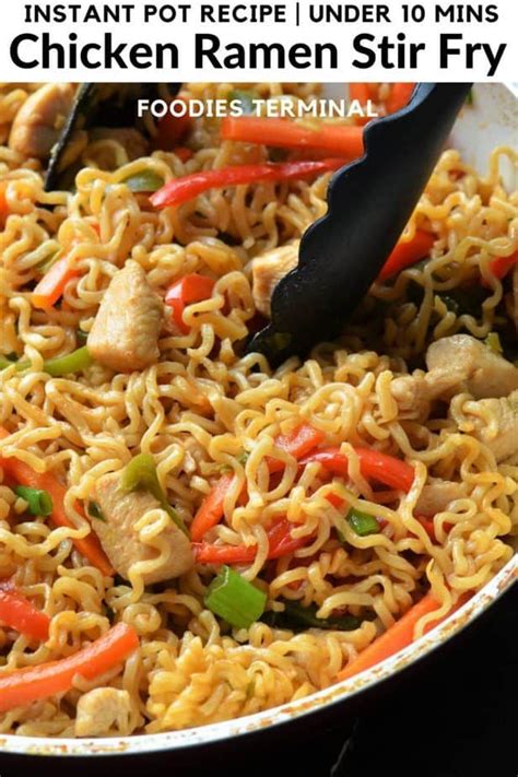 Recipe for kfc chicken breading chicken tomato pasta crock pot recipe southwest chicken fajita casserole recipe gumbo recipe sausage chicken okra pillsbury biscuit easy chicken pot pie recipe recipe of club sandwich by chef zakir chicken crispy chicken recipe by shireen anwer haleem. Instant Pot Ramen Stir Fry (10 min Ramen Stir Fry ...