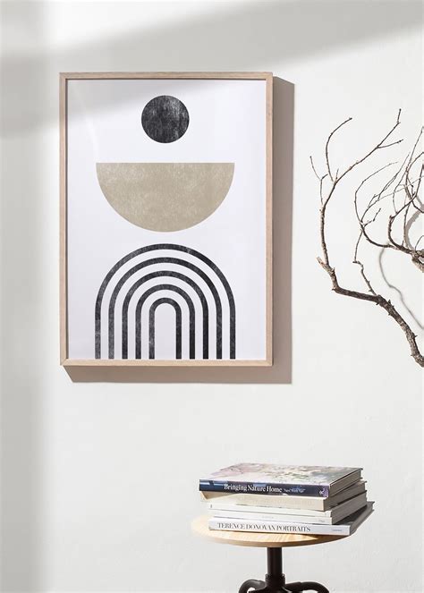 Set of 2 Abstract Geometric Shapes Print Minimal Wall Art - Etsy