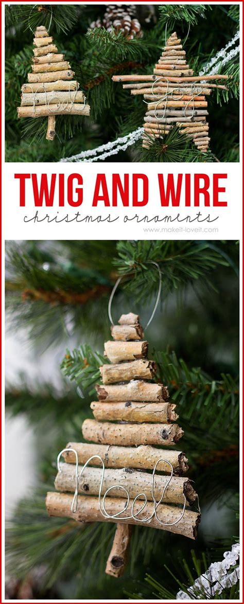 Diy Rustic Christmas Ornaments The Girl Creative