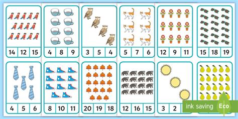 Free Number Recognition Games 1 20 Primary Resource