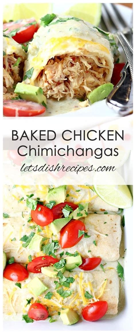 I linked some of my favorite easy dinner ideas using my mexican. Baked Chicken Chimichangas with Creamy Green Chile Sauce ...