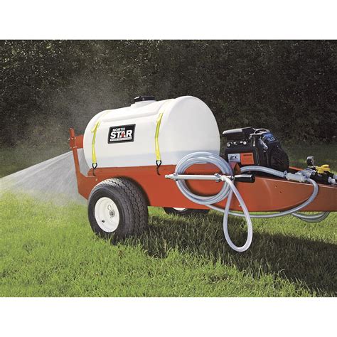 NorthStar Tow-Behind Trailer Sprayer — 55-Gallon Capacity, 7 GPM, 160cc