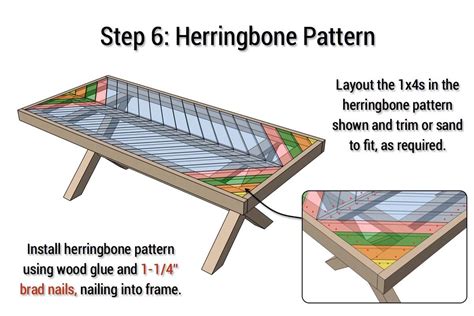 Jan 15, 2018 · these instructions of diy farmhouse table plans are very to follow with all the illustrations included. Outdoor Table with X-Leg and Herringbone Top - FREE PLANS