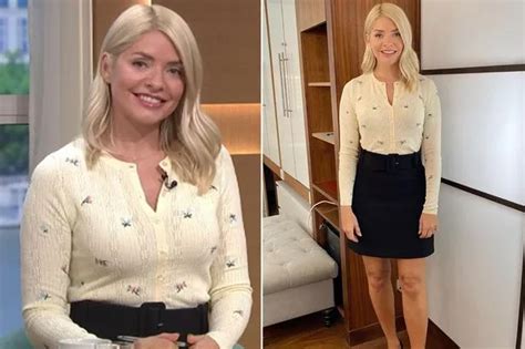 Holly Willoughby Flaunts Belly Button Piercing In Nude Illusion