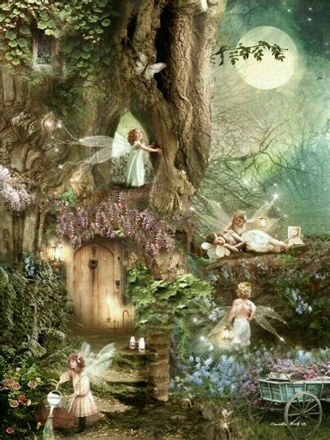 Fairies In Forest Fairy Art Fairy Pictures Fairy Land