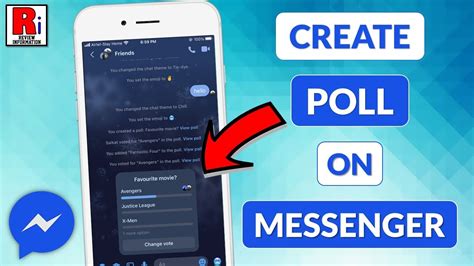 How to Create Poll on Facebook Messenger - YouTube