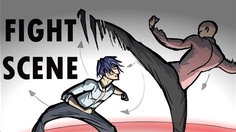 Anime Fighting Poses Two People