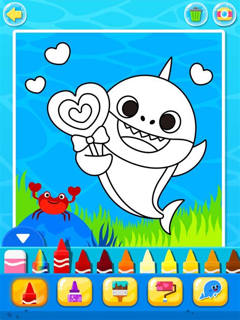 When was the last time you colored a pirate shark or a shark surfer? Pinkfong Baby Shark Coloring Book for Android - APK Download