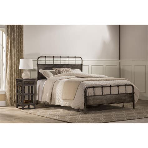 Metal bed furniture is elegant and simple bedroom furniture that you can have in your rooms. Hillsdale Metal Beds Utilitarian Metal King Bed Set ...
