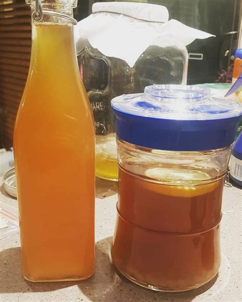 First Batch Of Water Kefir Bottled For Secondary Fermentation And