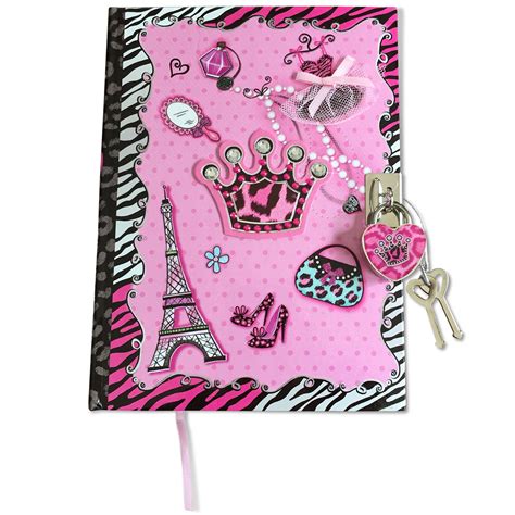 Smitco Llc Diary For Girls Blank Secret Kids Journal With Lock And Key