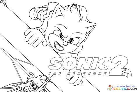 Coloriage Sonic 2 Bande Annonce à Imprimer