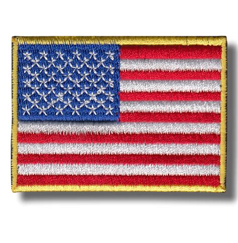 Usa Flag Embroidered Patch 7x5 Cm Patch