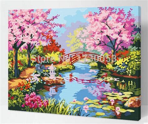 Picture Painting Numbers Hand Painted Canvas Oil Paintings