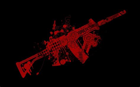 Wallpaper Gun Red Text Black Background Digital Art X My XXX Hot Girl