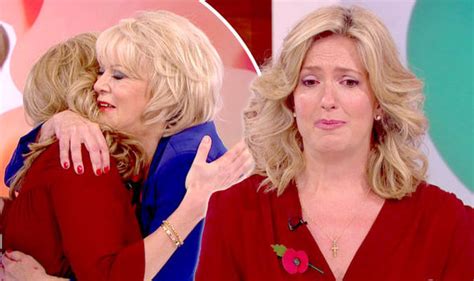penny lancaster breaks down as she reveals sex attack on loose women tv and radio showbiz and tv