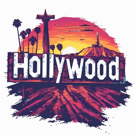 Free Hollywood Sign Los Angeles California Clipart Svg Vector File