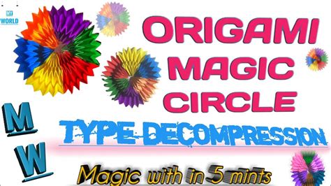 Origami Magic Circle Fireworks Easy Paper Craftspaper Diy Illusions