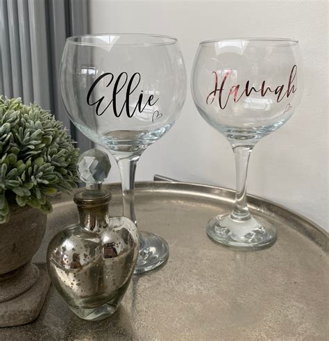 Personalised Gin Glass Etsy