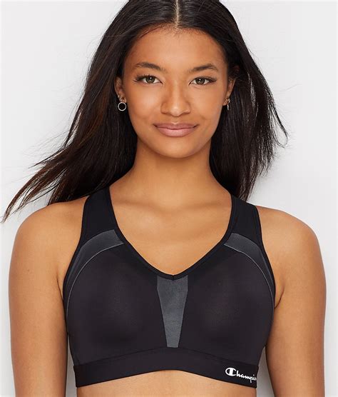 Champion BLACK Motion Control High Impact Sports Bra, US ...