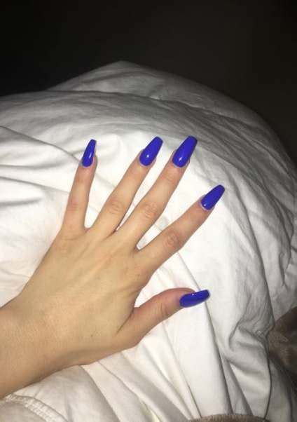 60+ Trendy Nails Acrylic Long Baddie #nails | Blue acrylic nails, Fall acrylic nails, Gel ...