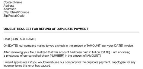 E11000 duplicate key error collection: Format of Refund Request Letter Template Word | Invoice template word, Letter template word ...