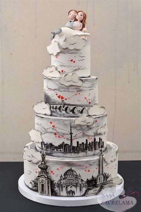 A wedding is a beautiful ceremony that commemorates the union of two people on a journey of sharing the rest of their lives together. Nasa Mala Zavrzlama | Unusual wedding cakes, Cake designs ...