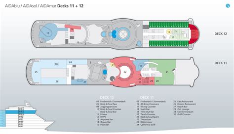 Deluxe, deck 6 & 8, bow/stern, approx. ⚓ AIDAmar ⚓ Informationen, Routen & buchen ab 635 Euro ⚓