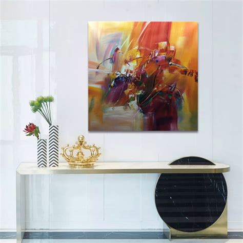 Hand Painted Abstract Canvas Oil Paintings For Wall Decor Supplier